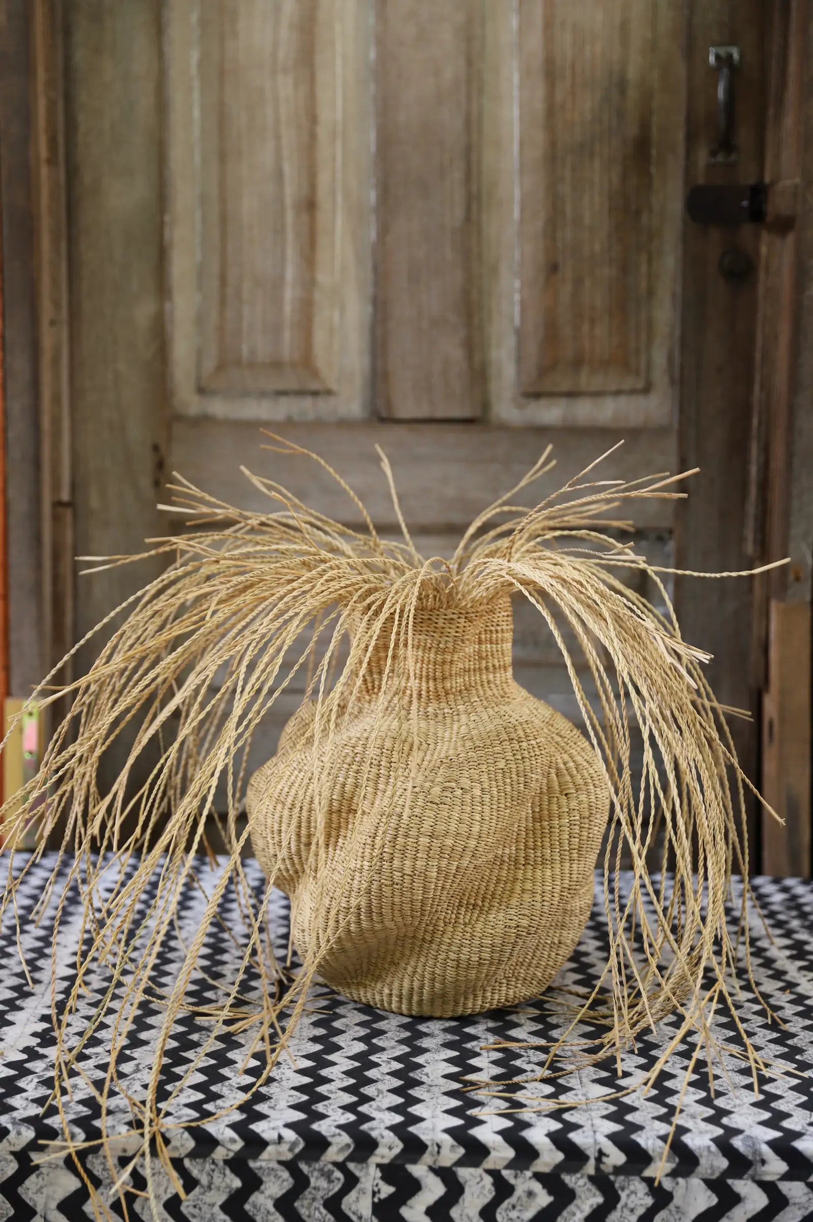 Tua-Tia (Baobab Tree) Art Basket (Tiny) by Apika Abisika