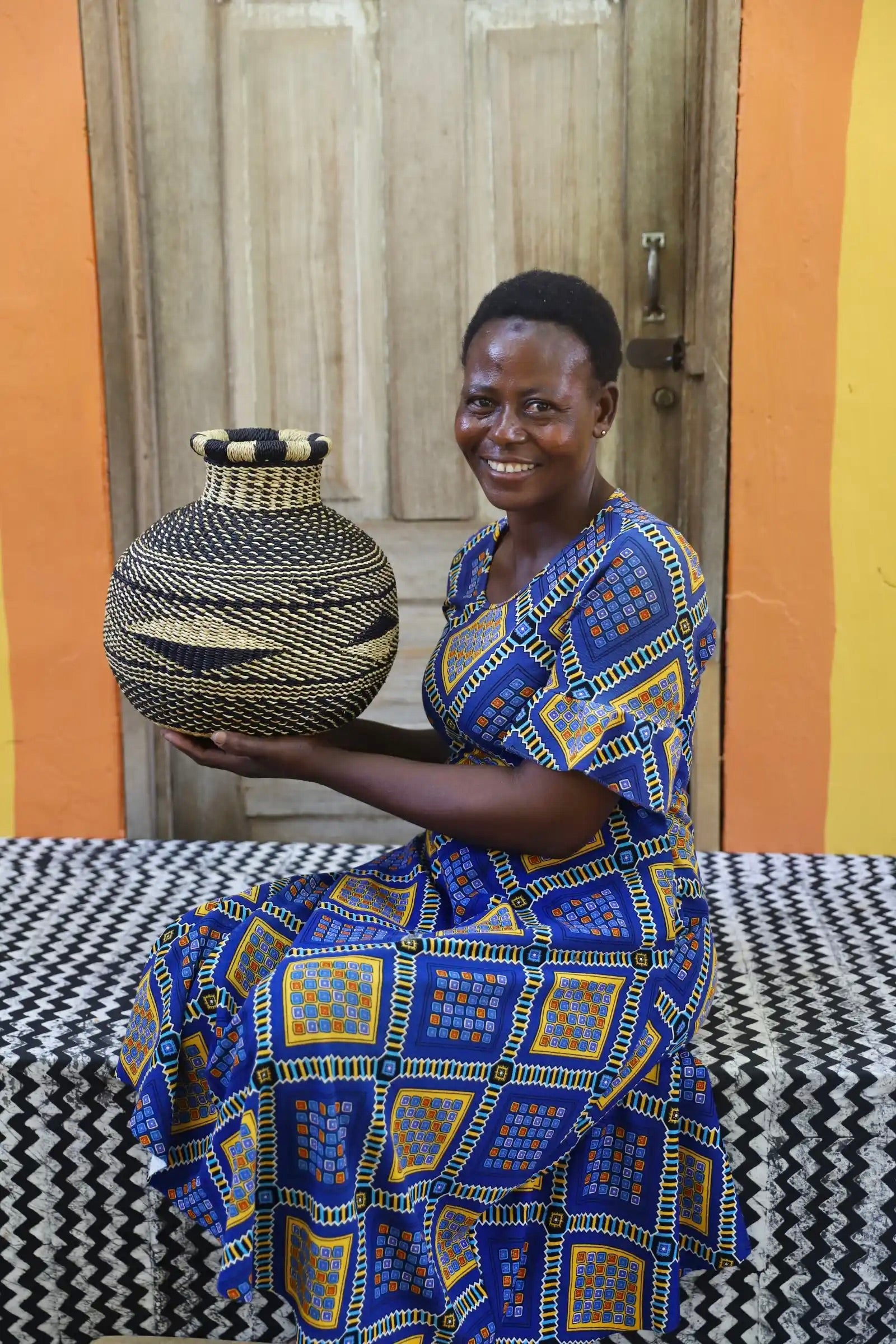 Storage Basket, Home Decor, Woven Basket The Baba Tree Basket Company