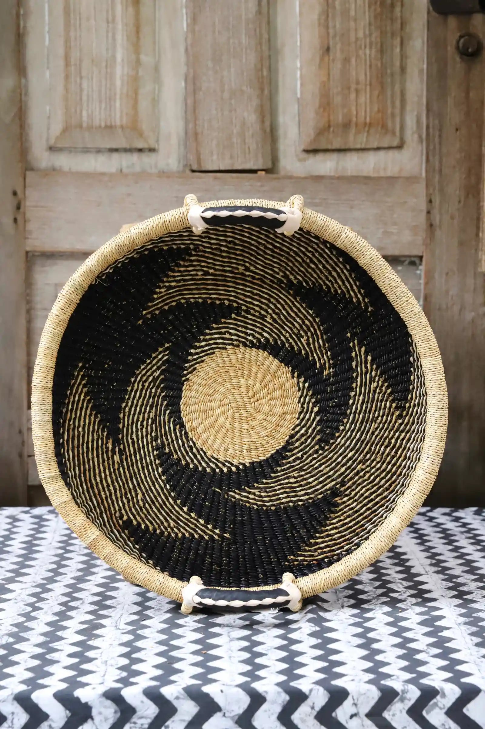 Woven Tray Wall Décor- Double Weave (Very Small) by Atugtarekeh Nyaaba