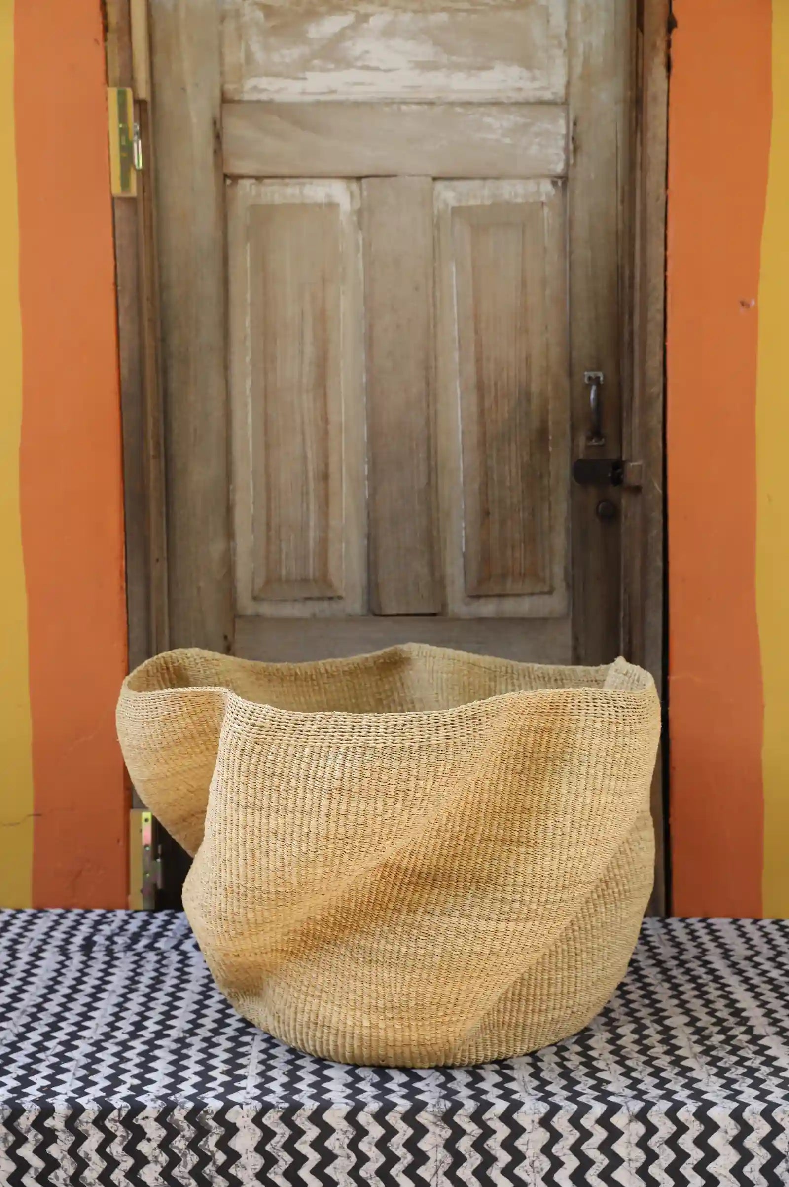 Giant Wave Art Basket by Baba Abe-enge