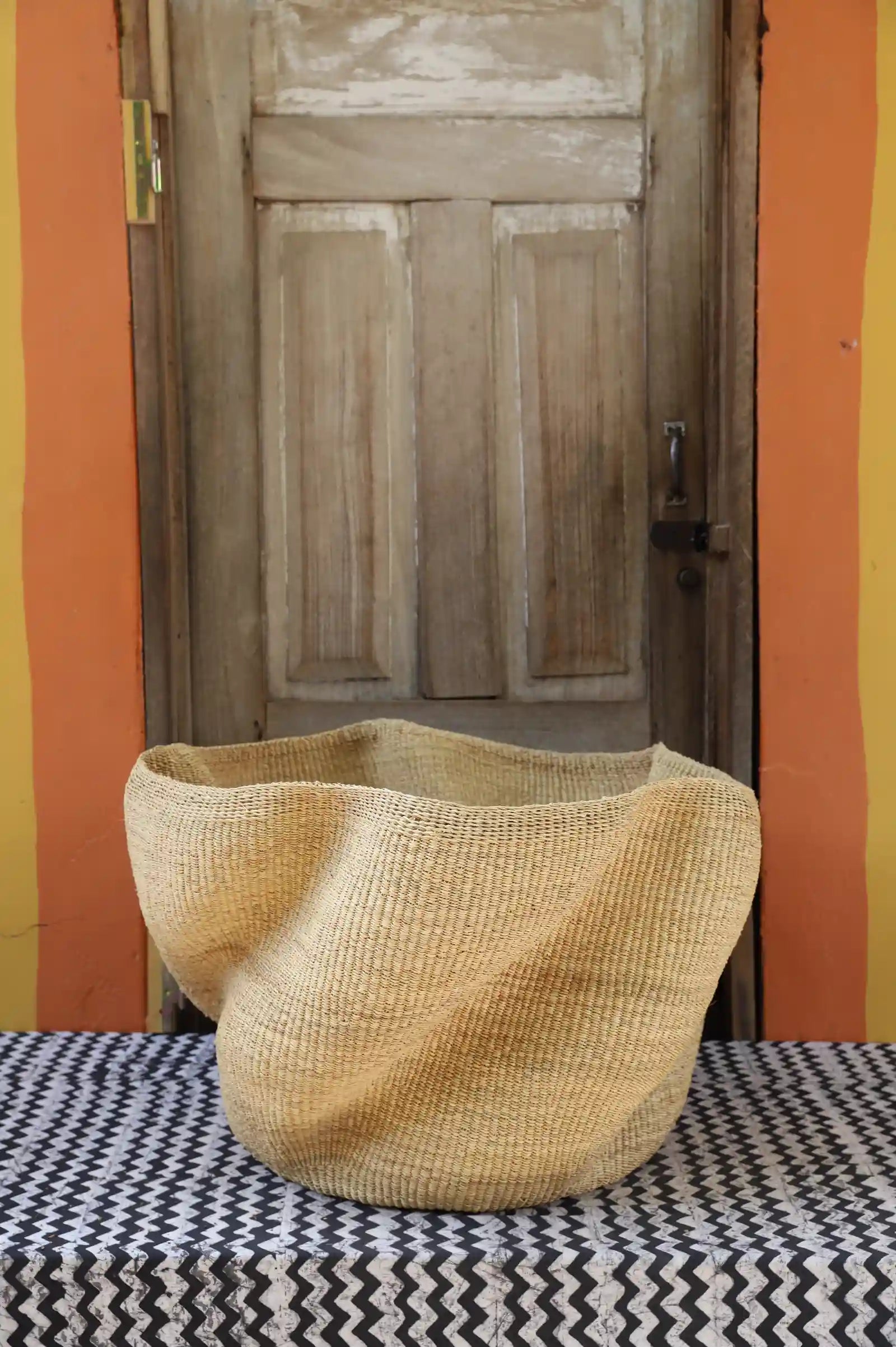 Giant Wave Art Basket by Baba Abe-enge