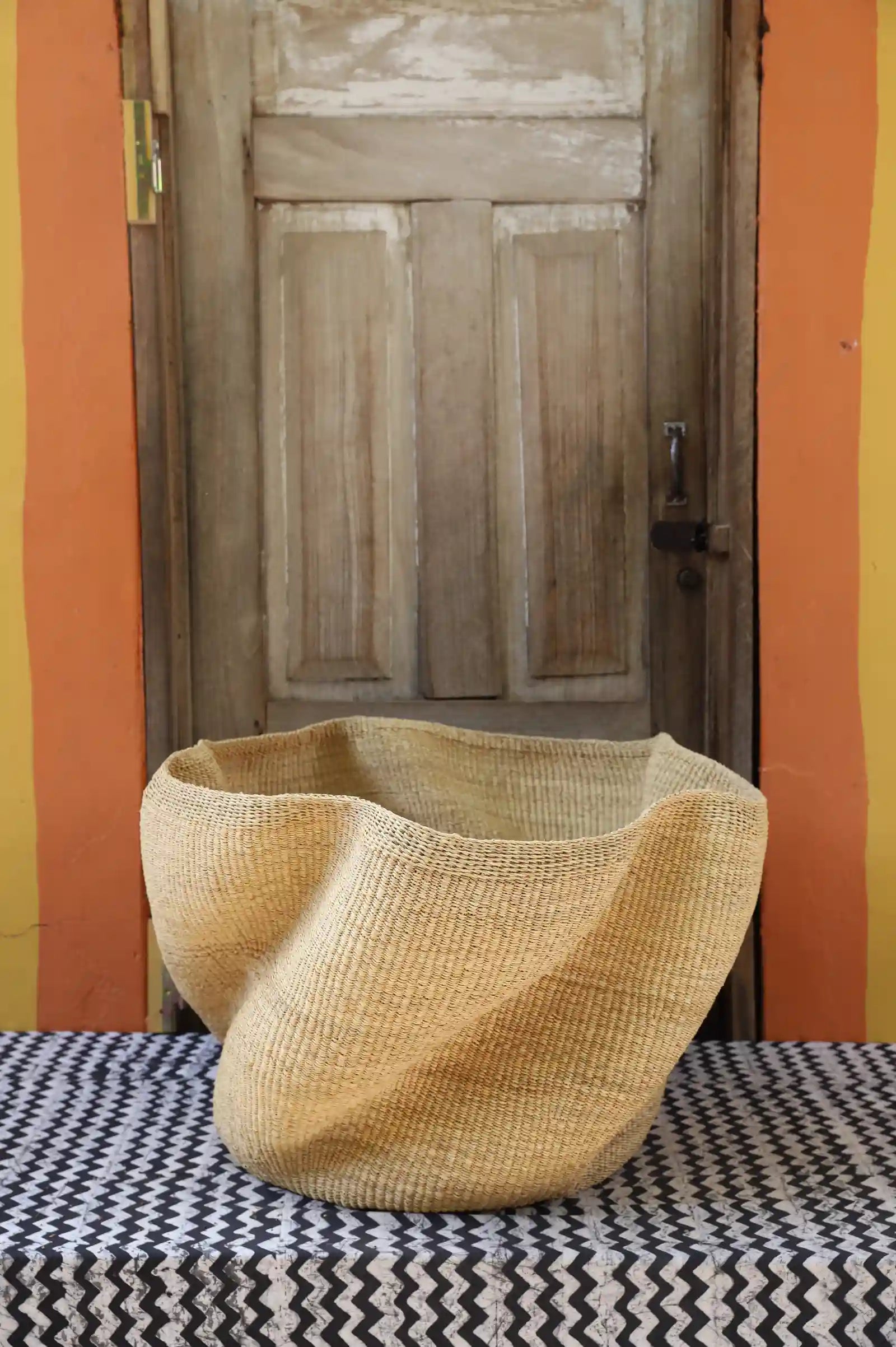 Giant Wave Art Basket by Baba Abe-enge