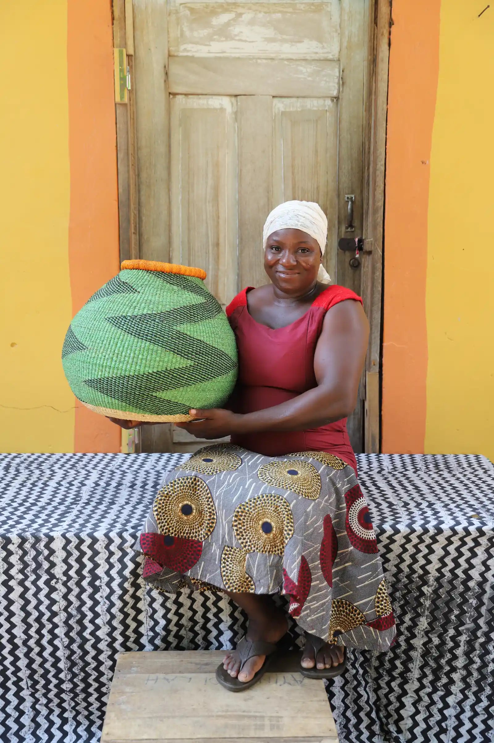 Kenkia  Art  Basket by Ruth Abagna