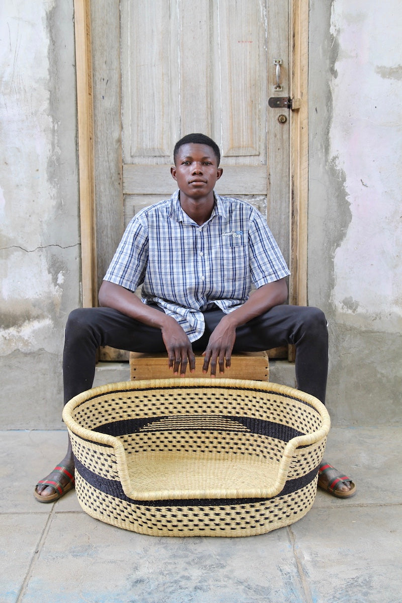 Handwoven Dog Beds - Artisan made in Ghana – The Baba Tree Basket Company